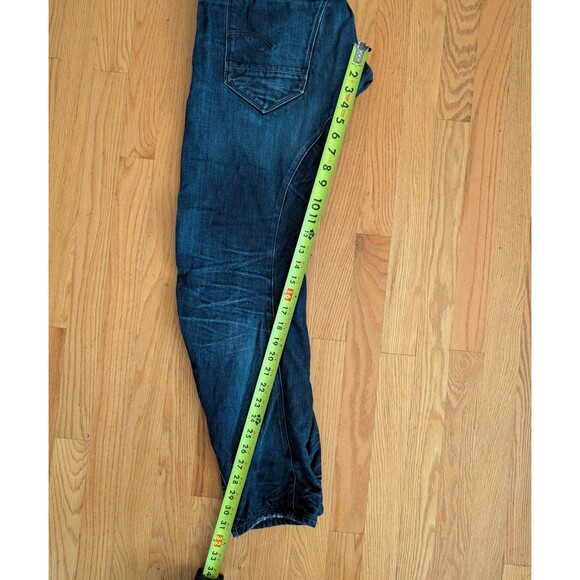 G-Star RAW Arc Zip 3D Slim Jeans Mens 30x32 Dark Denim Tapered Button Fly Pants - Picture 15 of 16